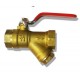 Brass filter ball valve/y type ball valve filter